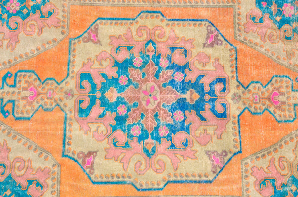 Turkish Natural oushak rug for home decor, Vintage rug, area rug boho rug bedroom rug kitchen rug bathroom rug kilim rugs handmade, rugs 4x7, 666354
