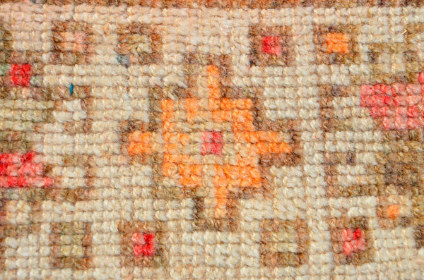 Handmade Natural oushak Turkish rug for home decor, Vintage rug, area rug boho rug bedroom rug kitchen rug bathroom rug kilim rugs, rugs 4x8, 666357