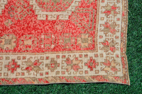 Handmade Natural oushak Turkish rug for home decor, Vintage rug, area rug boho rug bedroom rug kitchen rug bathroom rug kilim rugs, rugs 4x8, 666357
