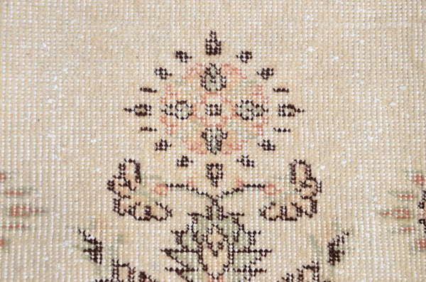 Handmade Natural oushak Turkish rug for home decor, Vintage rug, area rug boho rug bedroom rug kitchen rug bathroom rug kilim rugs, rugs 4x7, 666366
