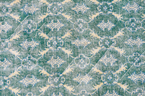 Oushak Natural Turkish rug for home decor, Vintage rug, area rug boho rug bedroom rug kitchen rug bathroom rug kilim rugs handmade, rugs 3x7, 666367