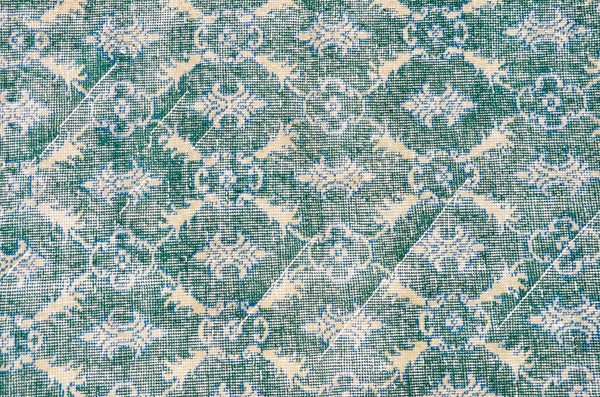 Oushak Natural Turkish rug for home decor, Vintage rug, area rug boho rug bedroom rug kitchen rug bathroom rug kilim rugs handmade, rugs 3x7, 666367