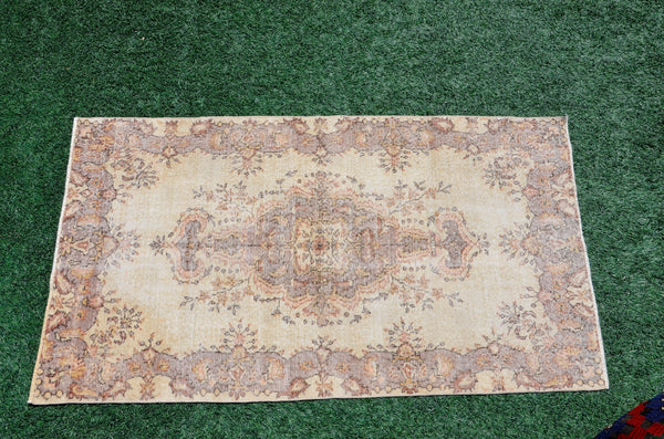Turkish Natural oushak rug for home decor, Vintage rug, area rug boho rug bedroom rug kitchen rug bathroom rug kilim rugs handmade, rugs 4x6, 666368
