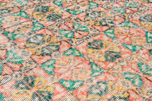 Handmade Natural oushak Turkish rug for home decor, Vintage rug, area rug boho rug bedroom rug kitchen rug bathroom rug kilim rugs, rugs 4x5, 666371