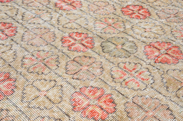 Handmade Natural oushak Turkish rug for home decor, Vintage rug, area rug boho rug bedroom rug kitchen rug bathroom rug kilim rugs, rugs 3x6, 666372