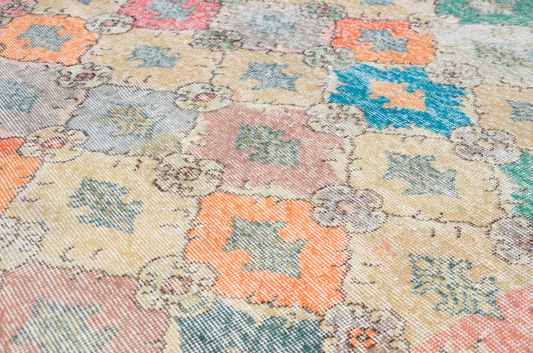 Turkish Vintage Anatolian rug for home decor, area rug, oushak rug boho rug bedroom rug kitchen rug bathroom rug kilim, rugs 4x7, 666376