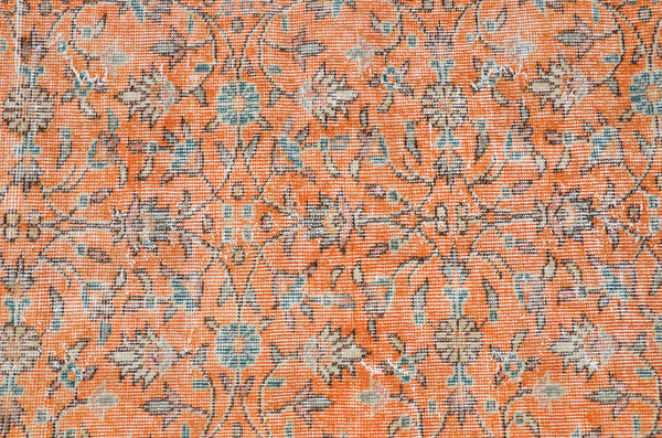 Handmade Natural oushak Turkish rug for home decor, Vintage rug, area rug boho rug bedroom rug kitchen rug bathroom rug kilim rugs, rugs 3x6, 666382