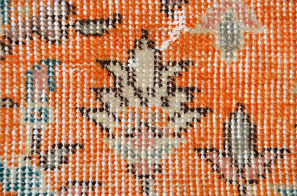 Handmade Natural oushak Turkish rug for home decor, Vintage rug, area rug boho rug bedroom rug kitchen rug bathroom rug kilim rugs, rugs 3x6, 666382
