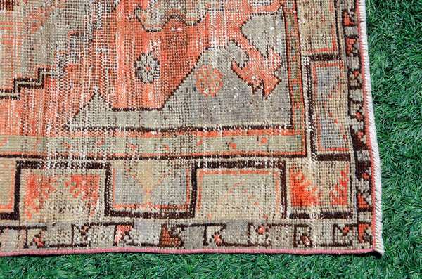 Anatolian Natural Turkish rug for home decor, Vintage rug, area rug boho bedroom rug kitchen rug bathroom rug kilim rugs handmade, rugs 3x5, 666383