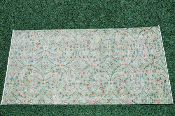 Oushak Natural Turkish rug for home decor, Vintage rug, area rug boho rug bedroom rug kitchen rug bathroom rug kilim rugs handmade, rugs 3x6, 666384