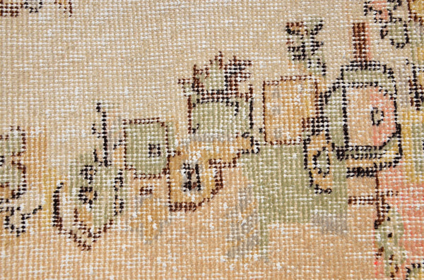 Handmade Natural oushak Turkish rug for home decor, Vintage rug, area rug boho rug bedroom rug kitchen rug bathroom rug kilim rugs, rugs 4x7, 666385