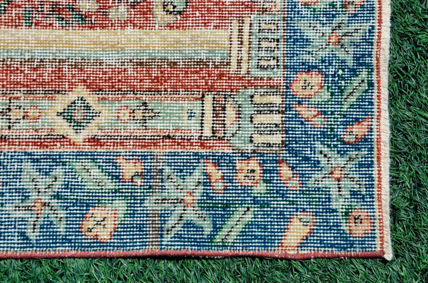 Small area Handmade Turkish Vintage rug for home decor, bathroom rug, area rug oushak rug boho rug kitchen rug  kilim rug door mat, rugs 2x4, 666451