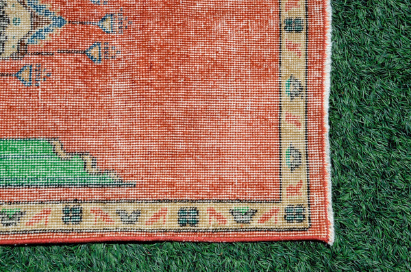 Small area Handmade Turkish Vintage rug for home decor, bathroom rug, area rug oushak rug boho rug kitchen rug  kilim rug door mat, rugs 2x4, 666452