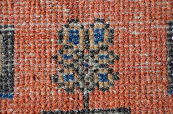 Handmade Turkish Vintage small area rug doormat for home decor, bathroom rug, area oushak rug bathroom mat kitchen kilim rug, rug 3x1.6, 665991