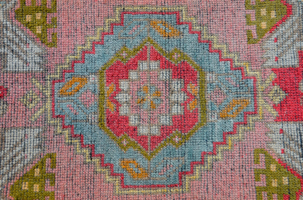 Natural Turkish Vintage small area rug doormat for home decor, bathroom rug, area oushak rug bathroom mat kitchen rug kilim rug, rug 3.1X1.6, 665997