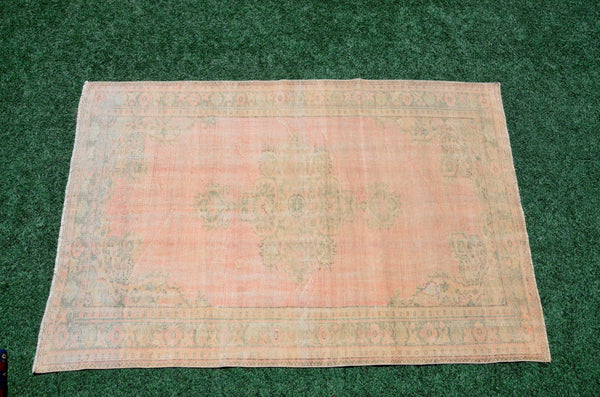 Turkish Handmade large Vintage rug for home decor, oversize rug, area rug oushak rug boho rug bedroom rug kitchen rug  kilim rug, rugs 5x8, 666228