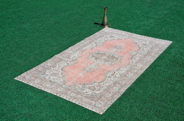 Turkish Handmade large Vintage rug for home decor, oversize rug, area rug oushak rug boho rug bedroom rug kitchen rug  kilim rug, rugs 5x9, 666231
