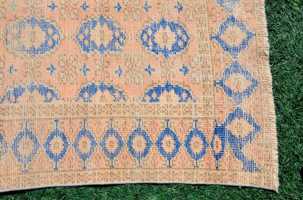 Turkish Handmade large Vintage rug for home decor, oversize rug, area rug oushak rug boho rug bedroom rug kitchen rug  kilim rug, rugs 6x8, 666232