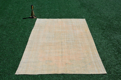 Turkish Handmade large Vintage rug for home decor, oversize rug, area rug oushak rug boho rug bedroom rug kitchen rug  kilim rug, rugs 6x9, 666233