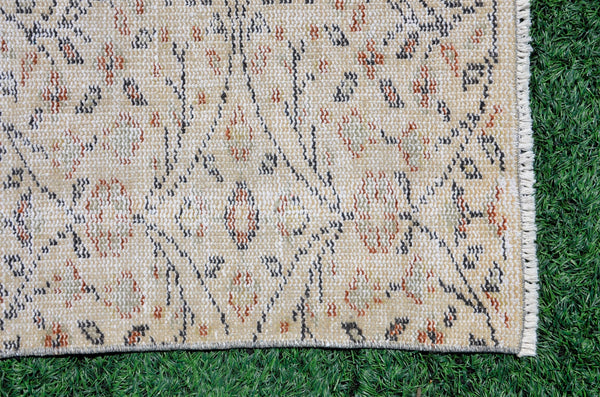 Natural Turkish large Vintage rug for home decor, oversize rug, area rug oushak rug boho rug bedroom rug kitchen rug  kilim rug, rugs 5x8, 666242