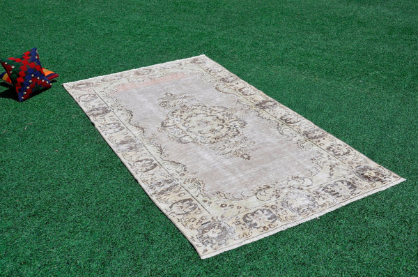 Unique Turkish large Vintage rug for home decor, oversize rug, area rug oushak rug boho rug bedroom kitchen rug  kilim rug, rugs 5x9, 666247