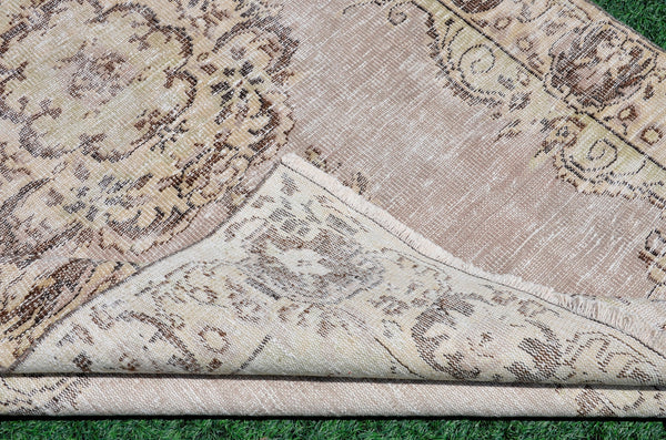 Unique Turkish large Vintage rug for home decor, oversize rug, area rug oushak rug boho rug bedroom kitchen rug  kilim rug, rugs 5x9, 666247
