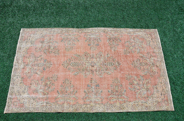 Turkish Handmade large Vintage rug for home decor, oversize rug, area rug oushak rug boho rug bedroom rug kitchen rug  kilim rug, rugs 5x9, 666253