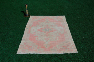 Natural oushak Turkish rug for home decor, Vintage rug, area rug boho rug bedroom rug kitchen rug bathroom rug kilim rug  handmade, rugs 4x7, 666163