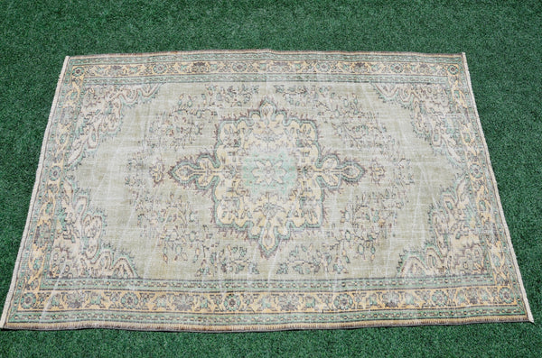 Turkish Handmade large Vintage rug for home decor, oversize rug, area rug oushak rug boho rug bedroom rug kitchen rug  kilim rug, rugs 6x9, 666277