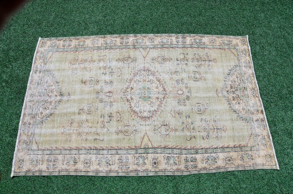Turkish Handmade large Vintage rug for home decor, oversize rug, area rug oushak rug boho rug bedroom rug kitchen rug  kilim rug, rugs 5x8, 666289