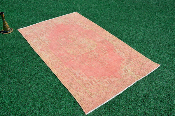 Handmade Turkish large Vintage rug for home decor, oversize rug, area rug oushak rug boho rug bedroom rug kitchen rug  kilim rug, rugs 5x9, 666290