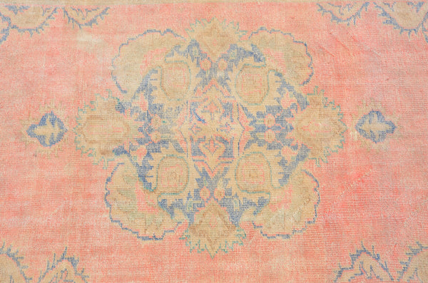 Natural Turkish Vintage rug for home decor, oversize rug, area rug oushak rug boho rug bedroom rug kitchen rug  kilim rug, rugs 6x9, 666296