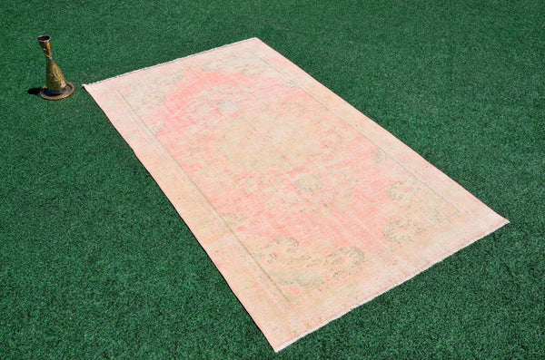 Handmade Turkish large Vintage rug for home decor, oversize rug, area rug oushak rug boho rug bedroom rug kitchen rug  kilim rug, rugs 5x9, 666302