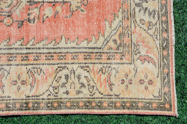 Handmade Turkish large Vintage rug for home decor, oversize rug, area rug oushak rug boho rug bedroom rug kitchen rug  kilim rug, rugs 6x9, 666306