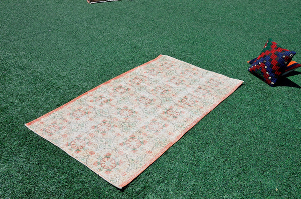 Natural oushak Turkish rug for home decor, Vintage rug, area rug boho rug bedroom rug kitchen rug bathroom rug kilim rugs handmade, rugs 6x3, 665279