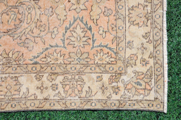 Turkish Handmade Vintage rug for home decor, oversize rug, area rug oushak boho rug bedroom rug kitchen rug  kilim rug, rugs 5x9, 666477