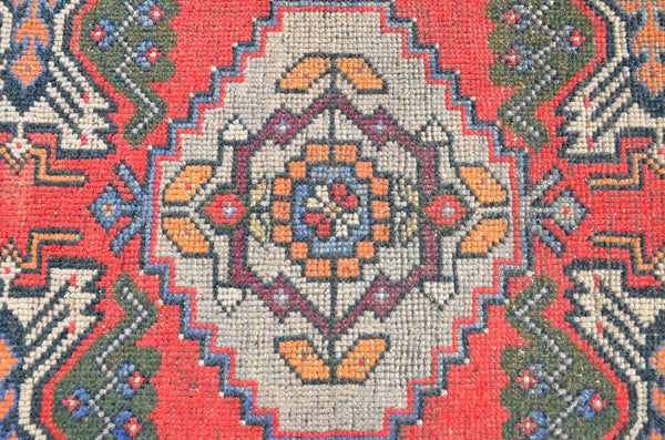Handmade Turkish Vintage small area rug doormat for home decor, bathroom rug, area oushak rug bathroom mat kitchen kilim rug, rug 3X1.6, 665820