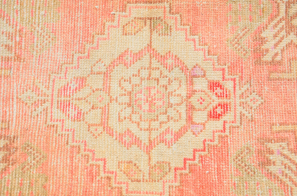 Stained Vintage Handmade Turkish small area rug doormat for home decor, bathroom rug, area rug bathroom mat kitchen kilim rug, rug 3.1X1.6, 665829