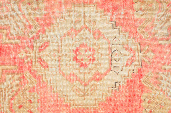 Handmade Turkish Vintage small area rug doormat for home decor, bathroom rug, area oushak rug bathroom mat kitchen kilim rug, rug 3.1X1.5, 665830