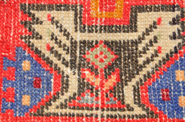 Natural Turkish Vintage small area rug doormat for home decor, bathroom rug, area oushak rug bathroom mat kitchen rug kilim rug, rug 2.9X1.5, 665844