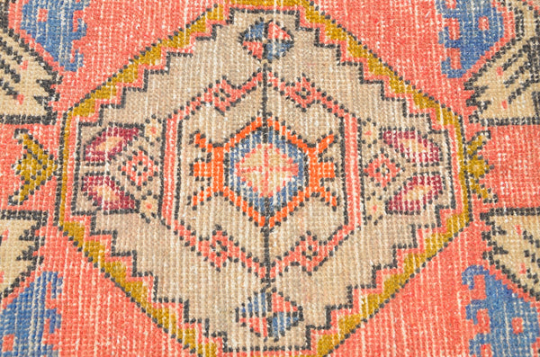 Vintage Handmade Turkish small area rug doormat for home decor, bathroom rug, area rug bathroom mat kitchen kilim rug, rug 3.2X1.6, 665846