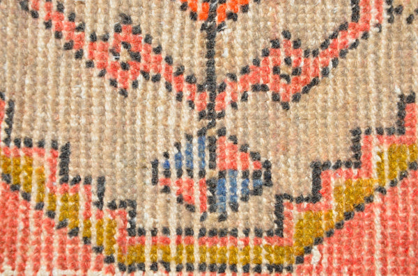 Vintage Handmade Turkish small area rug doormat for home decor, bathroom rug, area rug bathroom mat kitchen kilim rug, rug 3.2X1.6, 665846