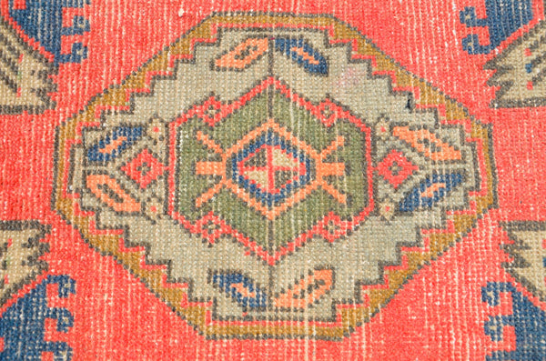 Handmade Turkish Vintage small area rug doormat for home decor, bathroom rug, area oushak rug bathroom mat kitchen kilim rug, rug 3.1X1.5, 665855