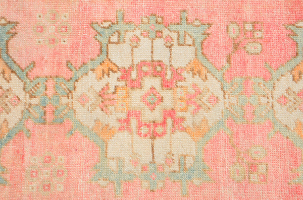 Turkish Handmade Vintage runner rug for home decor, area rug, Anatolian oushak rug boho rug kitchen rug  bathroom rug kilim, 9'1" x 2'8", 666427