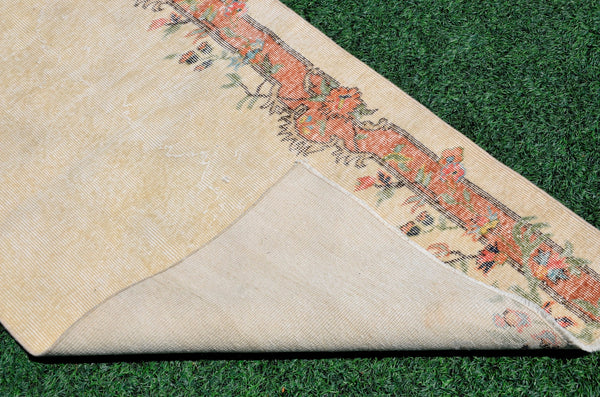 Natural oushak Turkish rug for home decor, Vintage rug, area rug boho rug bedroom rug kitchen rug bathroom rug kilim rugs handmade, rugs 3x6, 666394