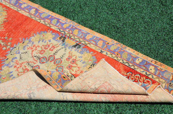 Unique Vintage Turkish runner rug for home decor, area rug, Anatolian oushak rug boho rug bedroom rug kitchen rug kilim, 11'7"x3'2", 666422