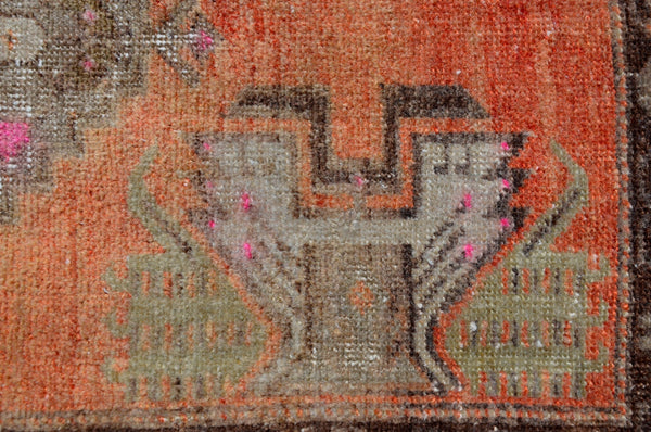 Natural Turkish Vintage small area rug doormat for home decor, bathroom rug, area oushak rug bathroom mat kitchen ru  kilim rug, rug 2,9X1,6, 665582