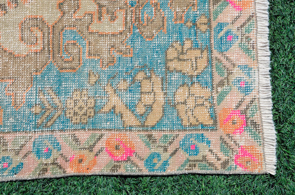 Natural oushak Turkish rug for home decor, Vintage rug, area rug boho rug bedroom rug kitchen rug bathroom rug kilim rugs handmade, rugs 4x7, 666310
