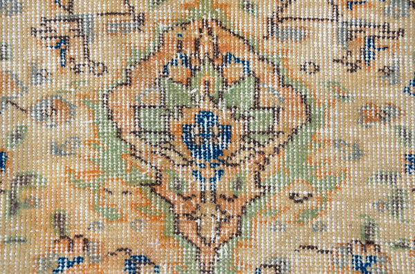 Handmade Natural oushak Turkish rug for home decor, Vintage rug, area rug boho rug bedroom rug kitchen rug bathroom rug kilim rugs, rugs 4x7, 666313