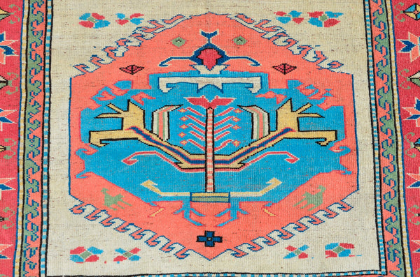 Turkish Natural oushak rug for home decor, Vintage rug, area rug boho rug bedroom rug kitchen rug bathroom rug kilim rugs handmade, rugs 5x7, 666332